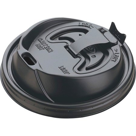 DART CONTAINER Lid, Reclosable, 12Oz&16Oz 1000PK DCC16RCLBLK